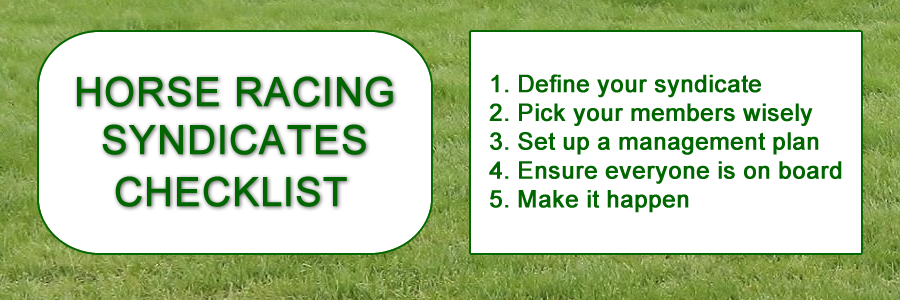 horse racing syndicates checklist